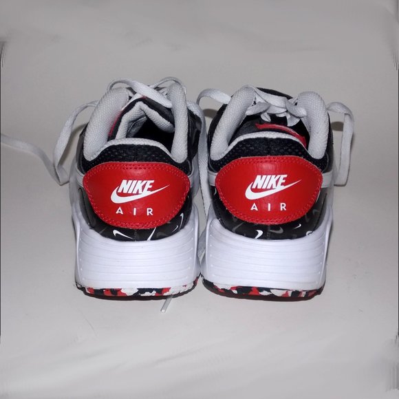 Nike Air Max SC Swooshfetti Black White Red - Size 8